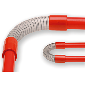 SAD-CF-70 | Curva flexible radio 140 mm a 90º espiral metal