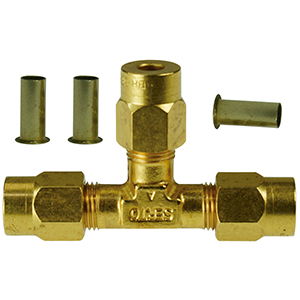 TJ 6/4 CuZn-Set | Unión en T para tubo de teflón