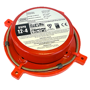 DSPA 12-4 (thermocord) | Generador de aerosol autónomo con activación térmica para extinción de incendios no tóxico