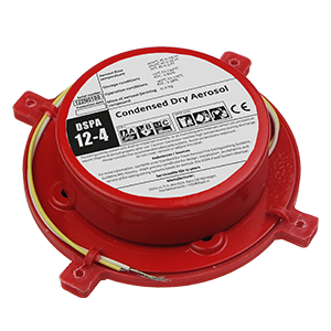 DSPA 12-4 | Generador de aerosol autónomo con activación eléctrica para extinción de incendios no tóxico