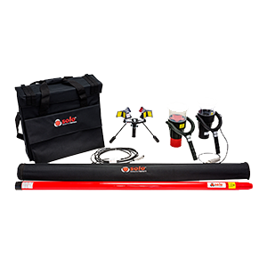 SOLO823-101 | Kit de prueba de detectores de humo y calor inalámbricos a 9,3 metros - 2 bastones de batería