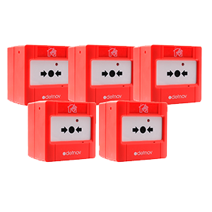 PCD-200-5ST | Pack 5und pulsador de alarma convencional rearmable