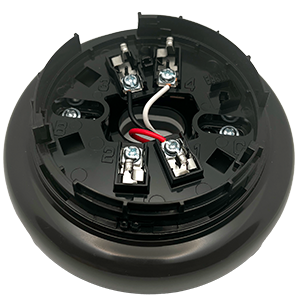 MAD-600-CS-I-B | Base sirena de techo analógica de color negro con aislador incorporado